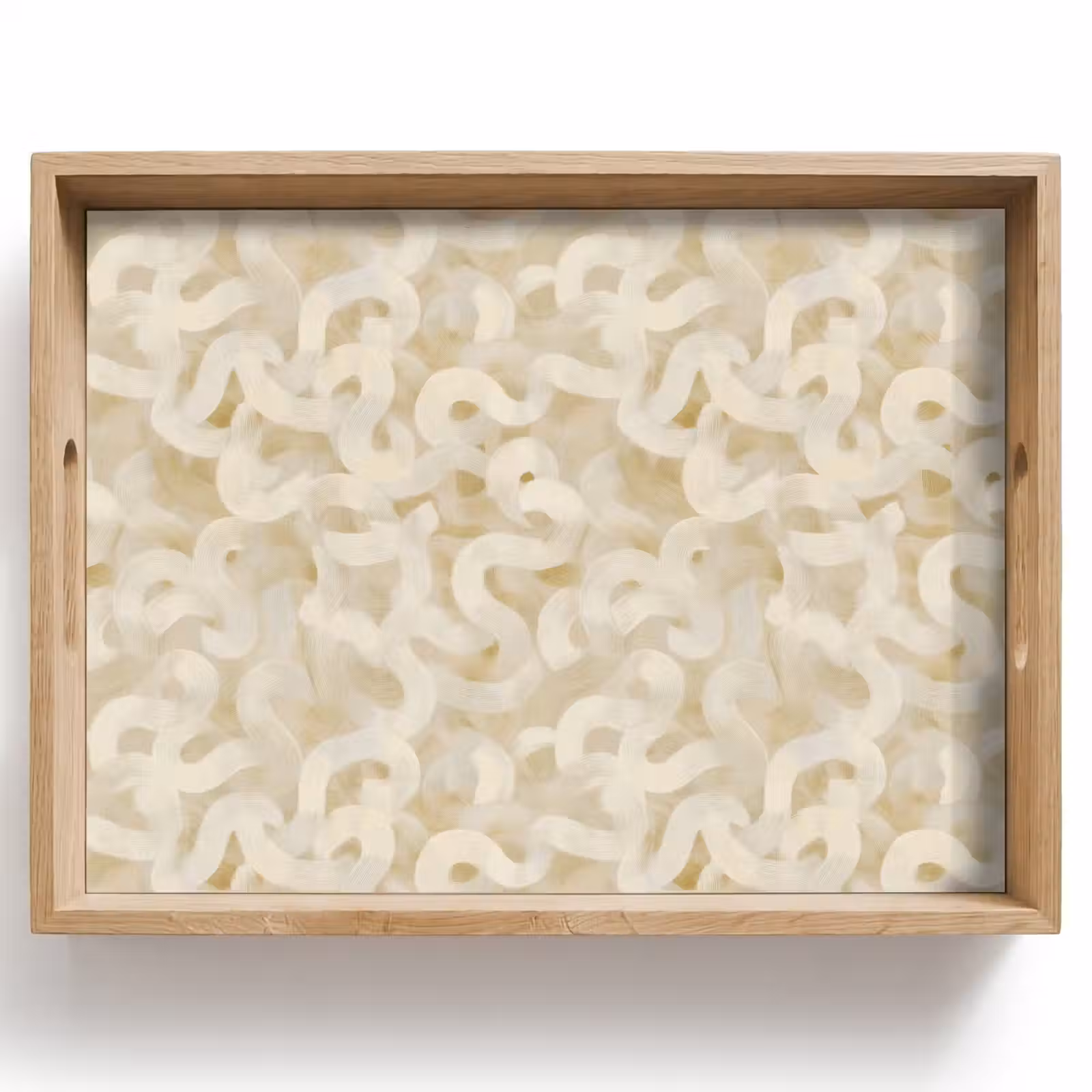 Dienblad - Abstract - Lijnen - Beige — 1