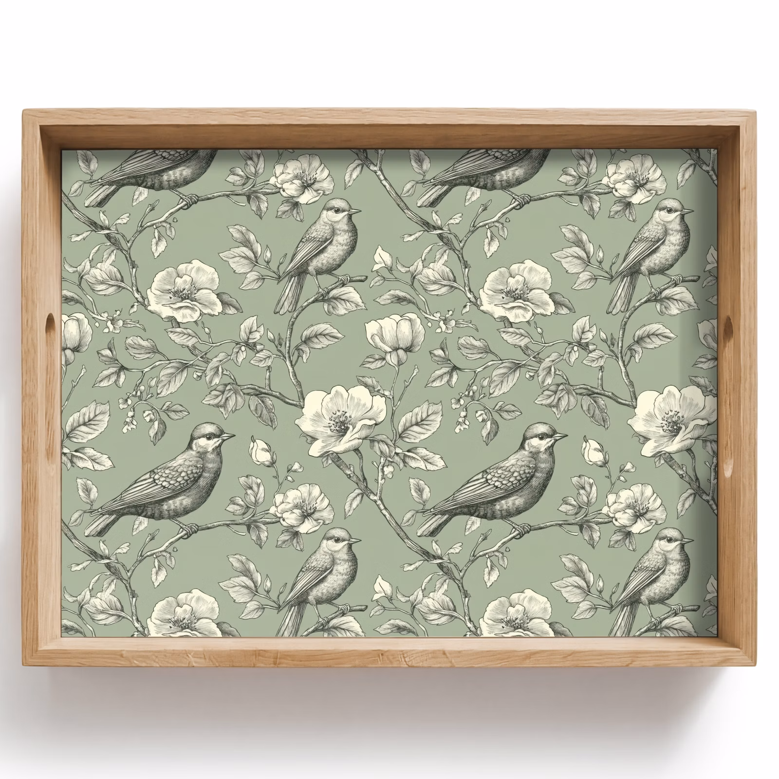 Dienblad - Klassiek - Botanisch - Groen — 1