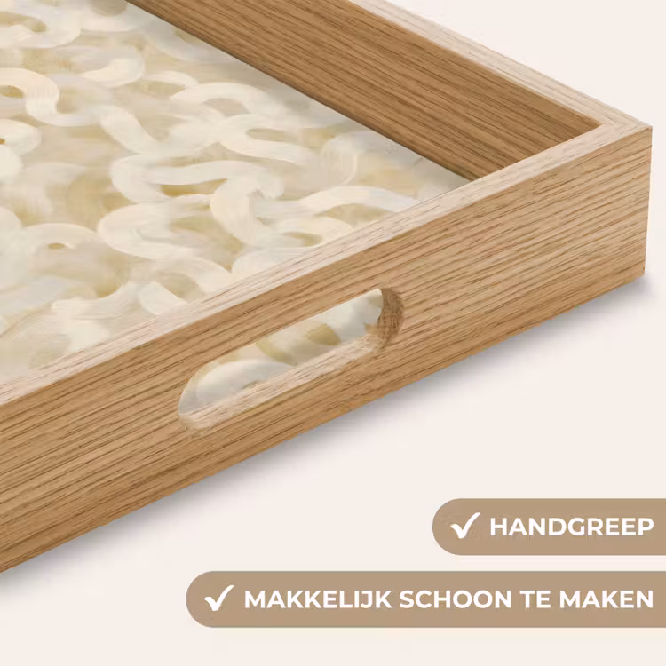 Dienblad - Abstract - Lijnen - Beige — 8