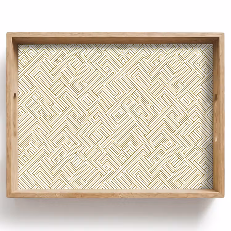 Dienblad - Geometrisch - Lijnen - Groen — 1