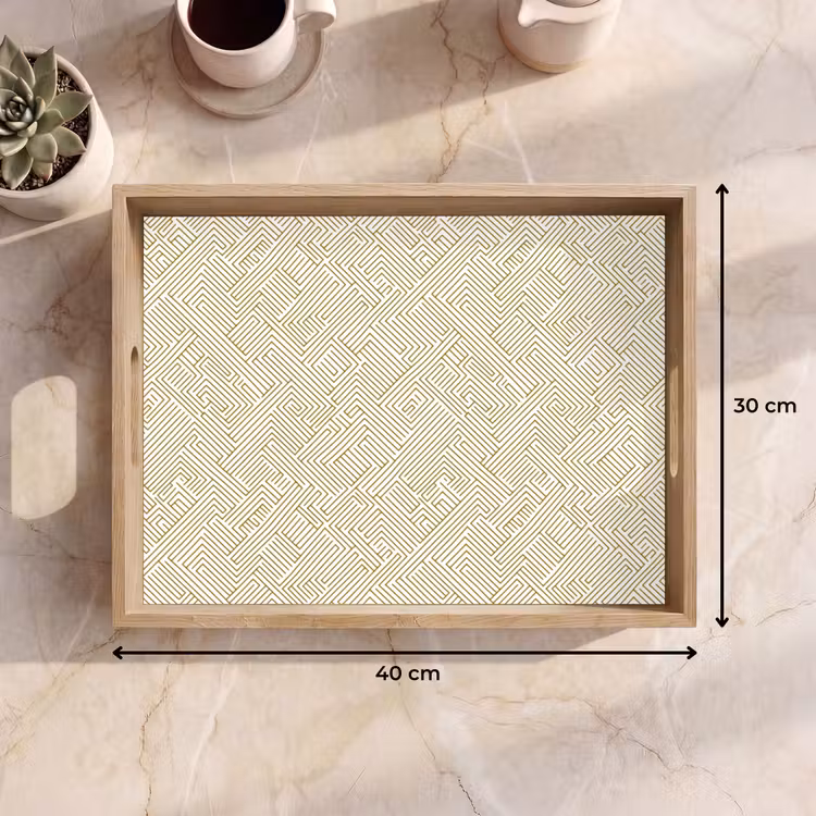 Dienblad - Geometrisch - Lijnen - Groen — 7
