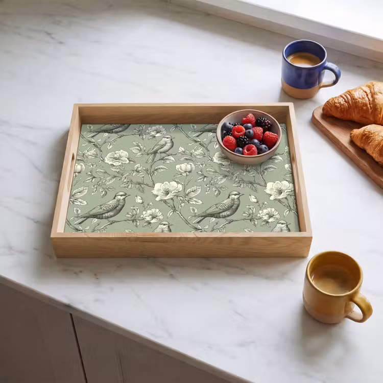 Dienblad - Klassiek - Botanisch - Groen — 3