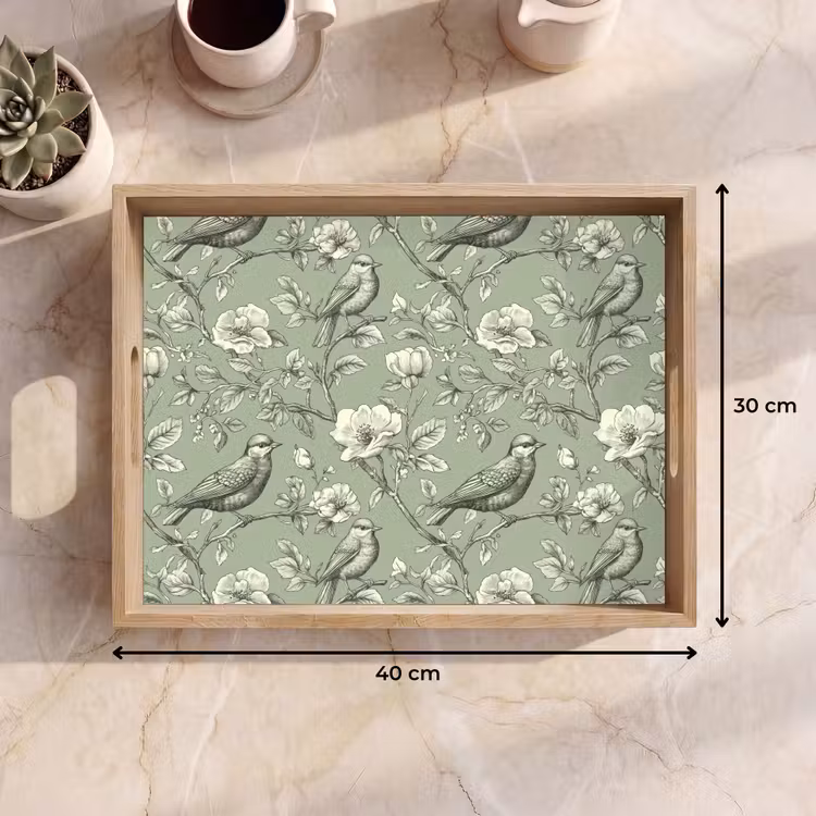 Dienblad - Klassiek - Botanisch - Groen — 7