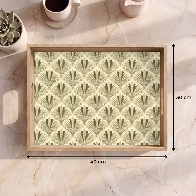 Dienblad - Klassiek - Waaier - Groen — 7