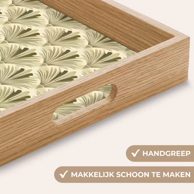 Dienblad - Klassiek - Waaier - Groen — 8