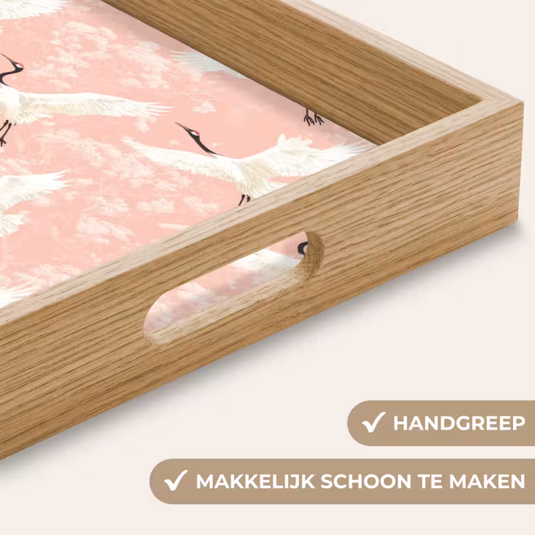 Dienblad - Kraanvogels - Bloesem - Roze — 8