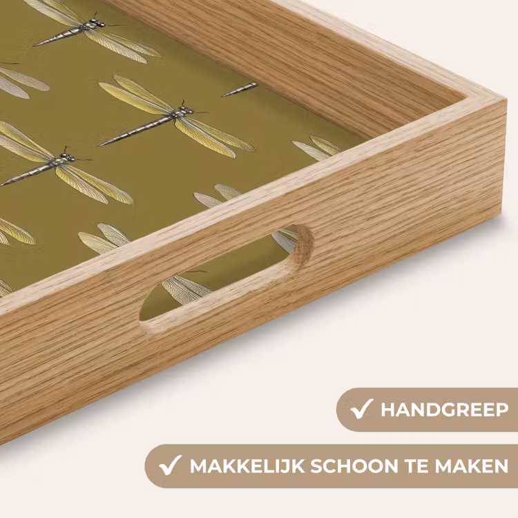 Dienblad - Libellen - Patroon - Groen — 8