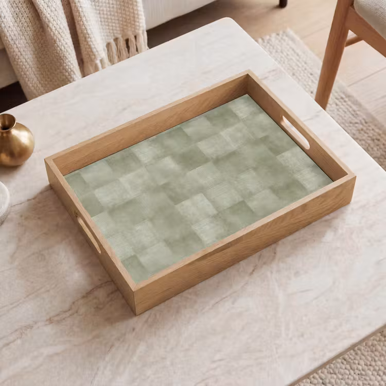 Dienblad - Vlakken - Rustiek - Groen — 2