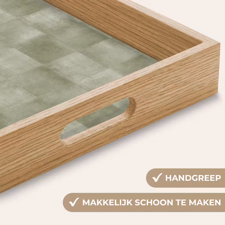 Dienblad - Vlakken - Rustiek - Groen — 8