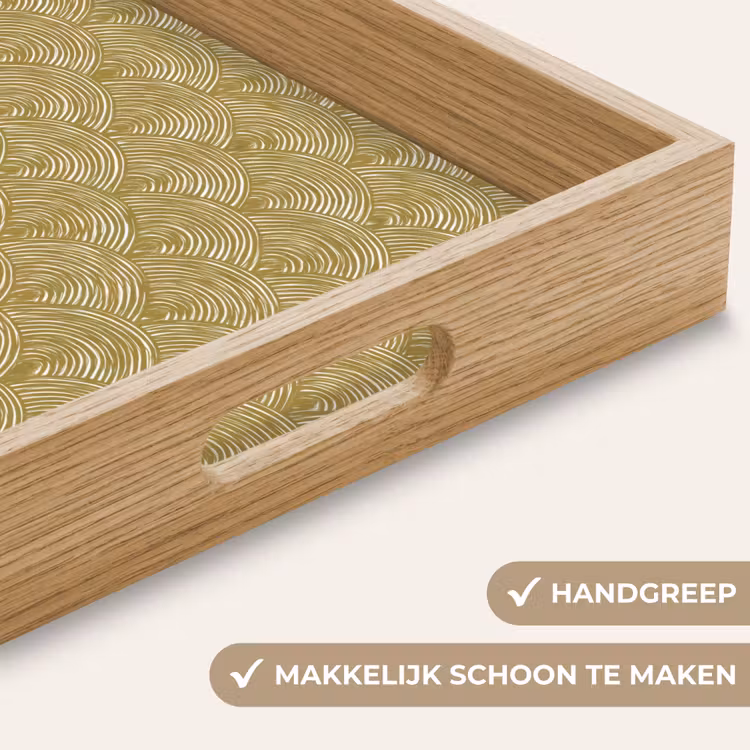 Dienblad - Waaier - Geometrisch - Groen — 8