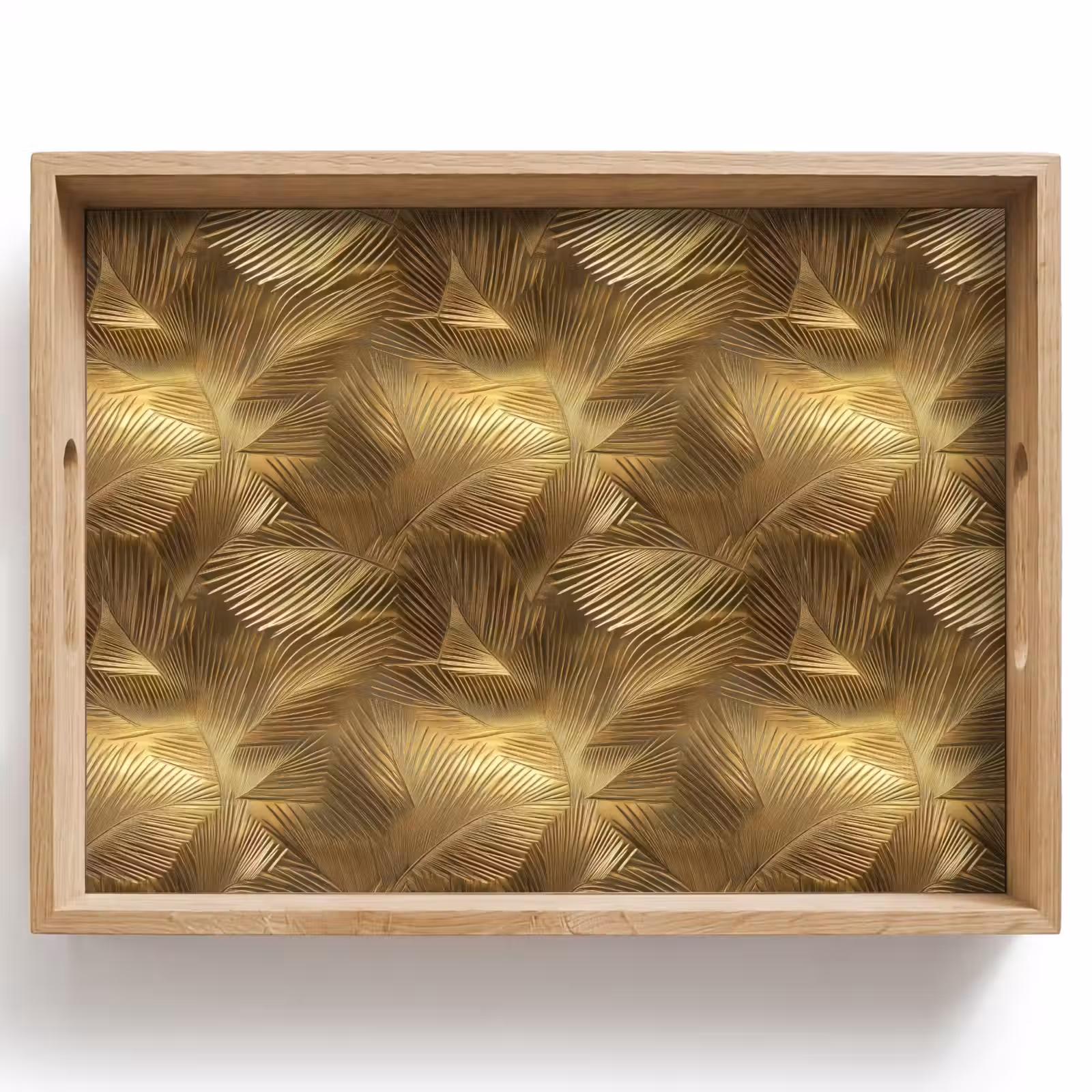 Dienblad - Palm - Waaier - Goud — 1