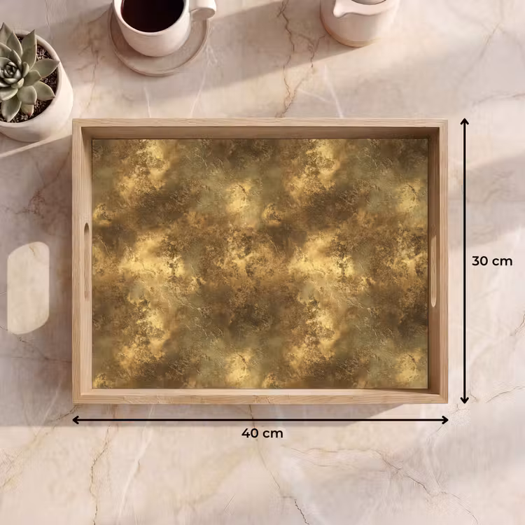 Dienblad - Antiek - Metaallook - Goud — 7
