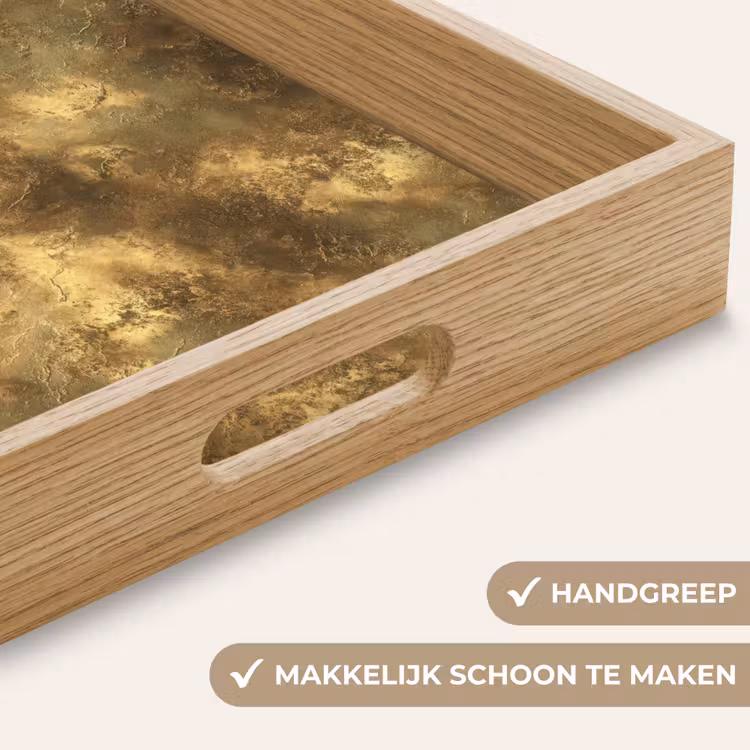 Dienblad - Antiek - Metaallook - Goud — 8