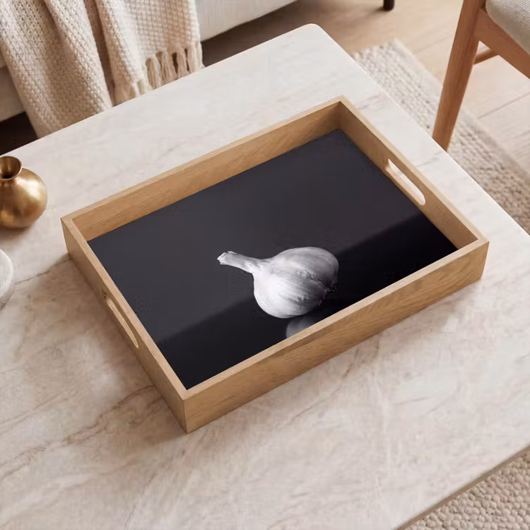 Dienblad - Knoflook - Zwart - Wit — 2