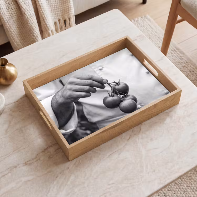 Dienblad - Tomaten - Chef - Zwart - Wit — 2