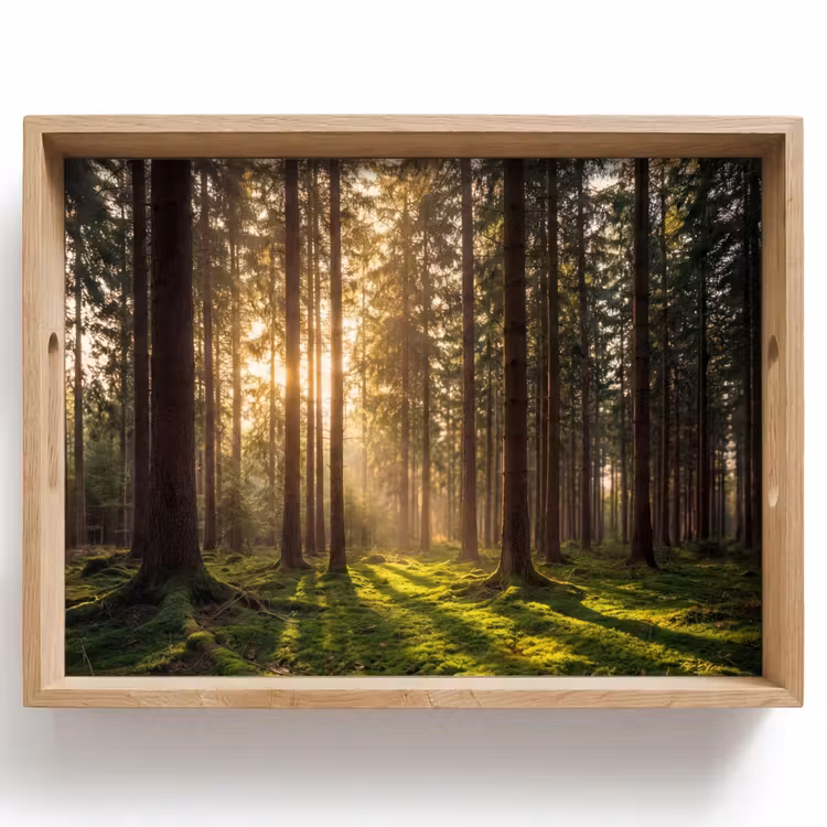 Dienblad - Bos - Gras - Zonlicht — 1