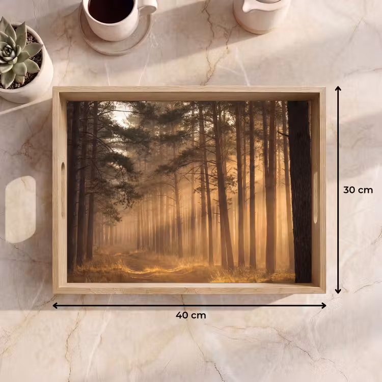 Dienblad - Bos - Mist - Zonlicht — 7