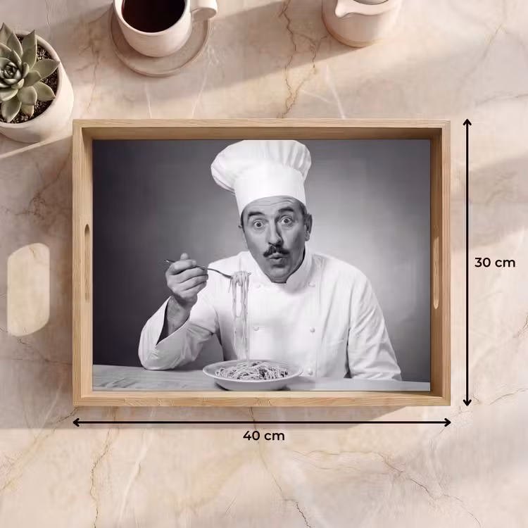 Dienblad - Chef - Spaghetti - Pasta — 7
