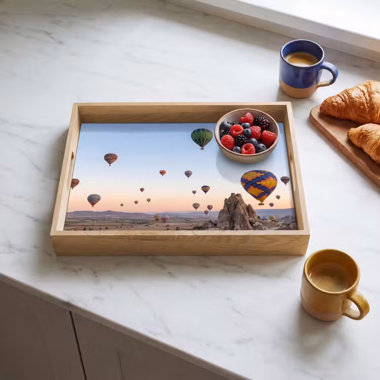 Dienblad - Luchtballonnen - Rotsen - Zonsopgang — 3
