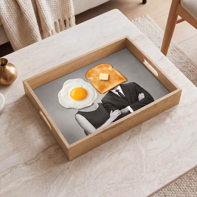 Dienblad - Ontbijt - Koppel - Ei - Brood — 2