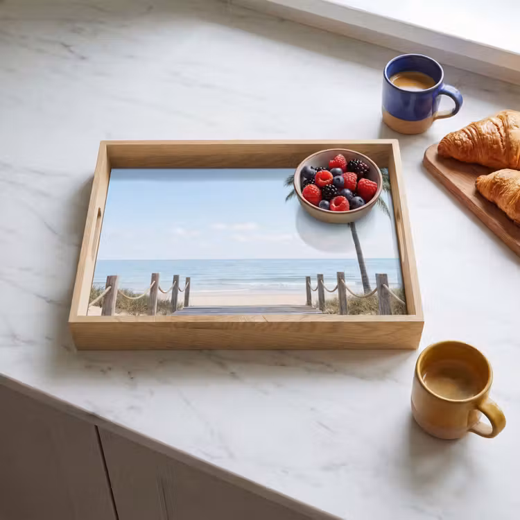 Dienblad - Palmbomen - Pad - Horizon — 3