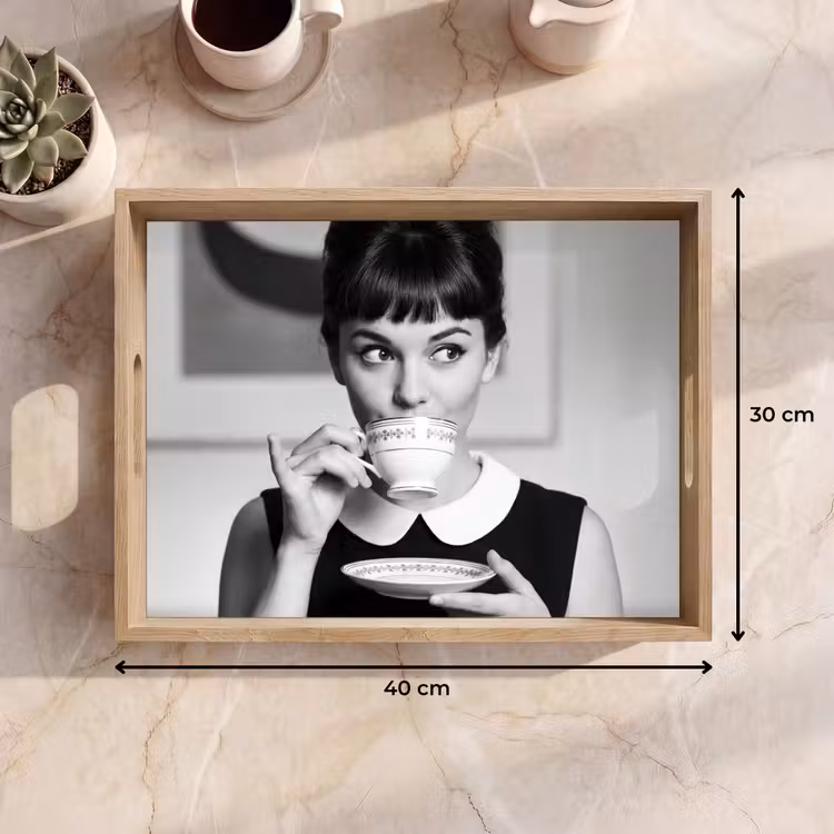 Dienblad - Portret - Thee - Vrouw — 7