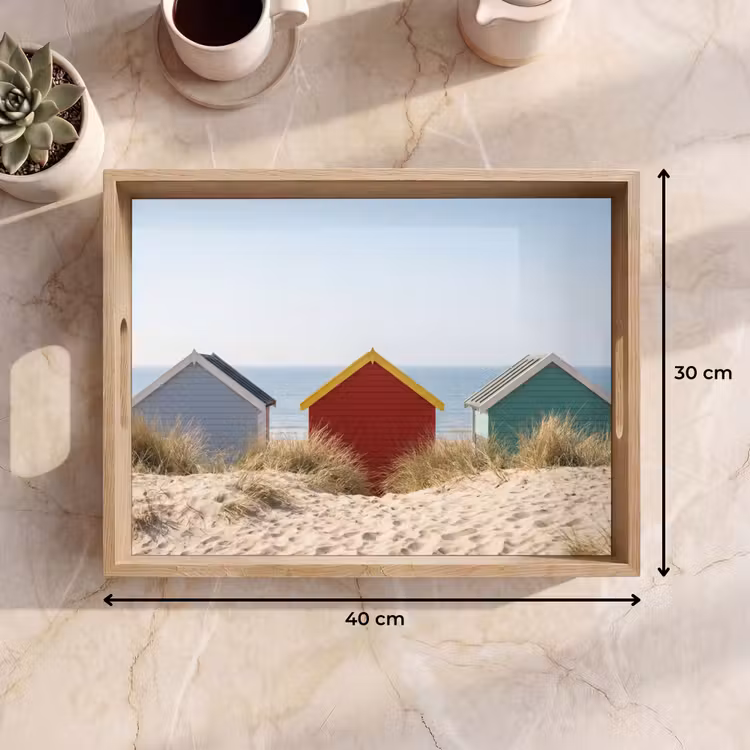 Dienblad - Strand - Huisjes - Kleurrijk - Duinen — 7