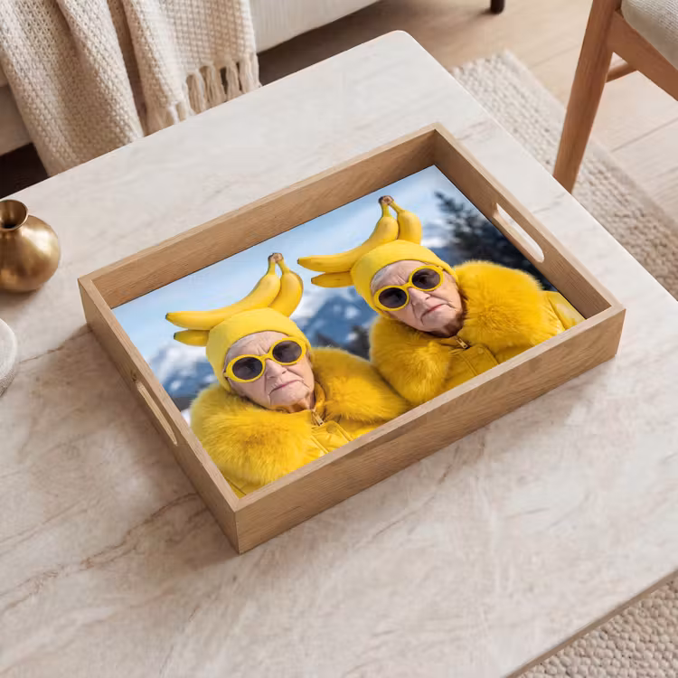 Dienblad - Vrouwen - Bananen - Geel — 2