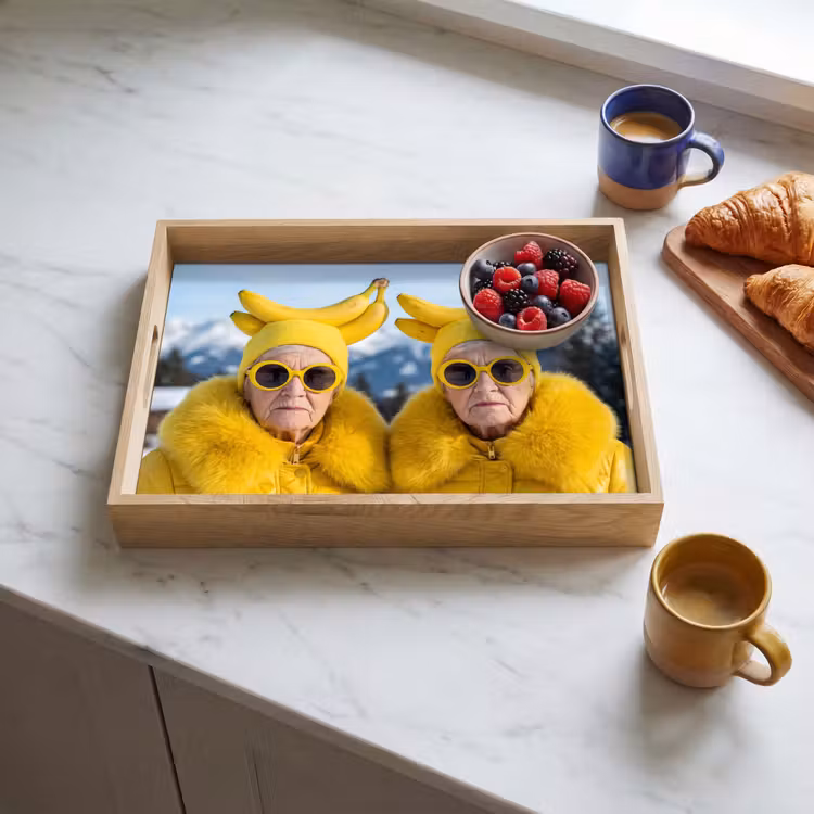 Dienblad - Vrouwen - Bananen - Geel — 3