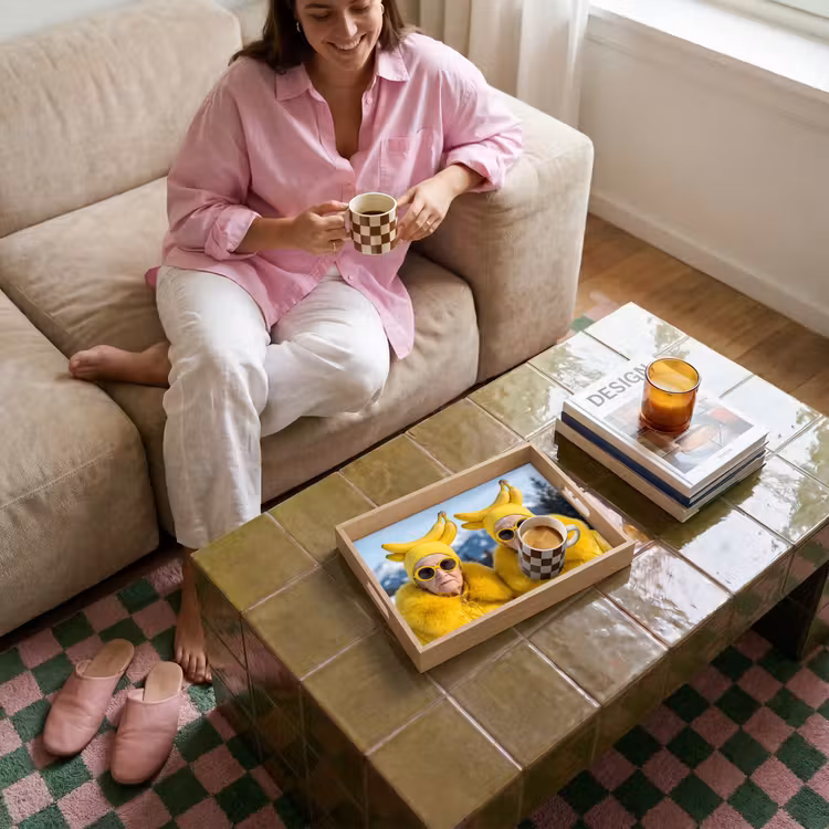 Dienblad - Vrouwen - Bananen - Geel — 4