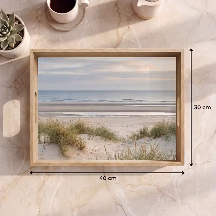 Dienblad - Zandstrand - Bewolkt - Duinen — 7