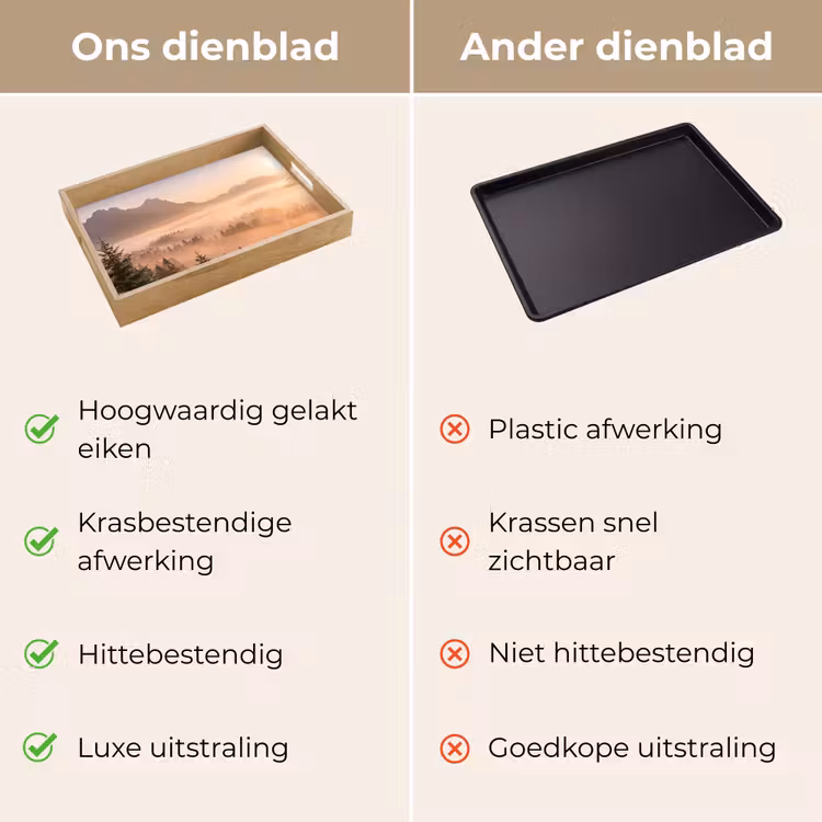 Dienblad - Zonlicht - Mist - Bergen - Bomen — 9