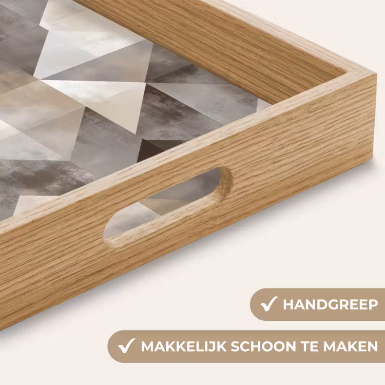 Dienblad - Geometrisch - Motief - Aardetinten — 8