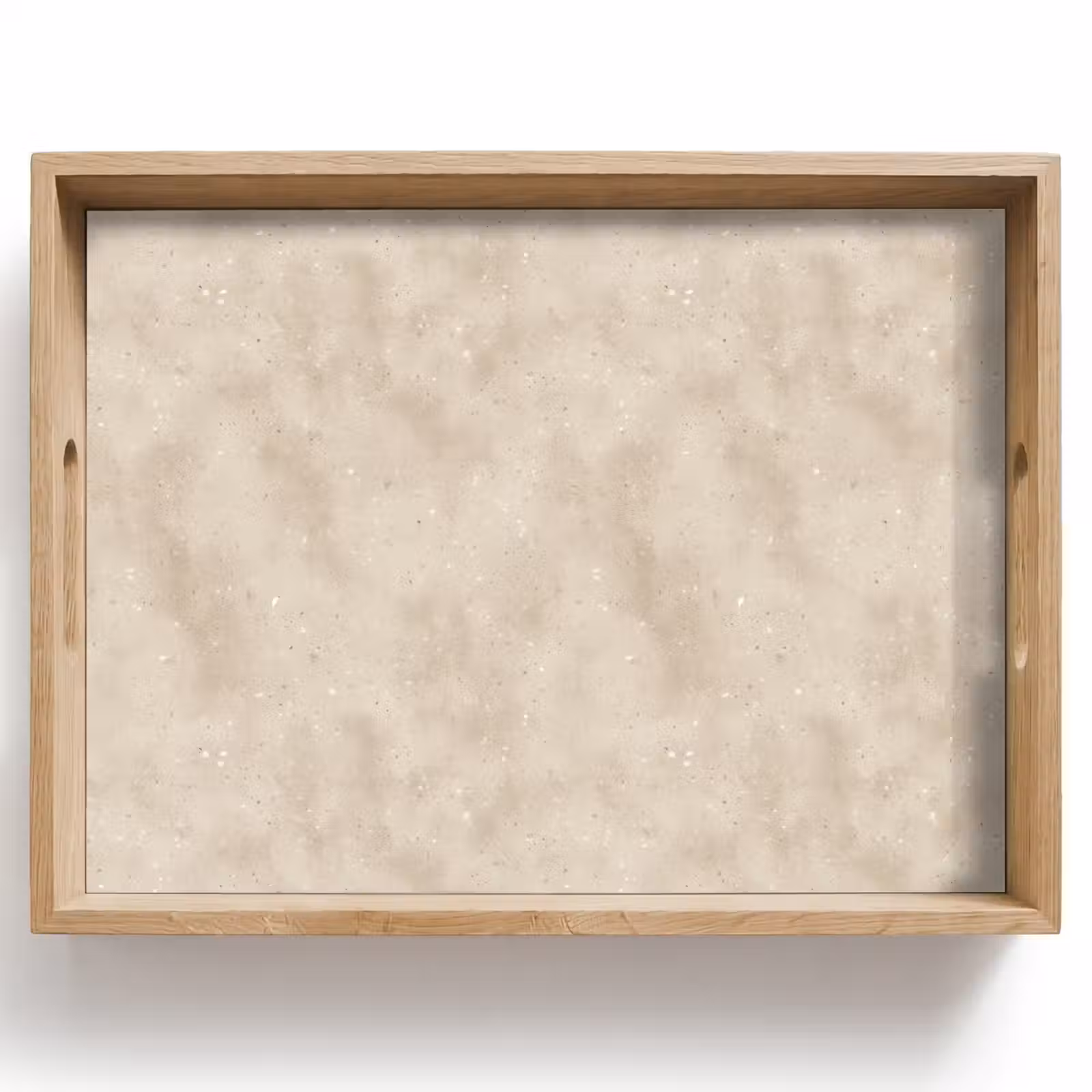 Dienblad - Structuur - Spikkels - Beige — 1