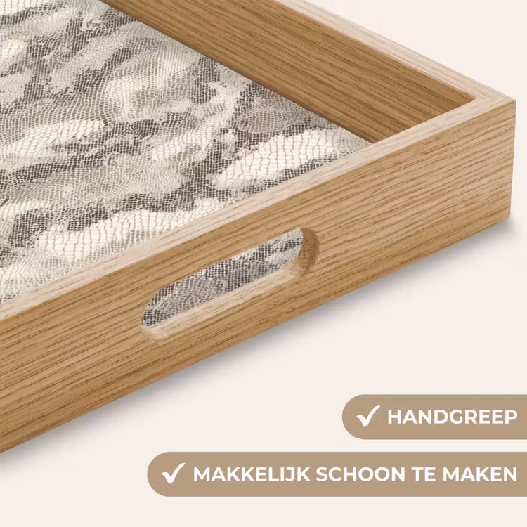 Dienblad - Slang - Patroon - Taupe — 8