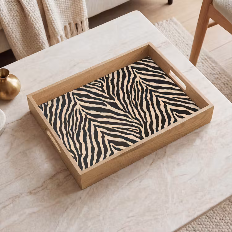 Dienblad - Zebra - Klassiek - Zwart — 2