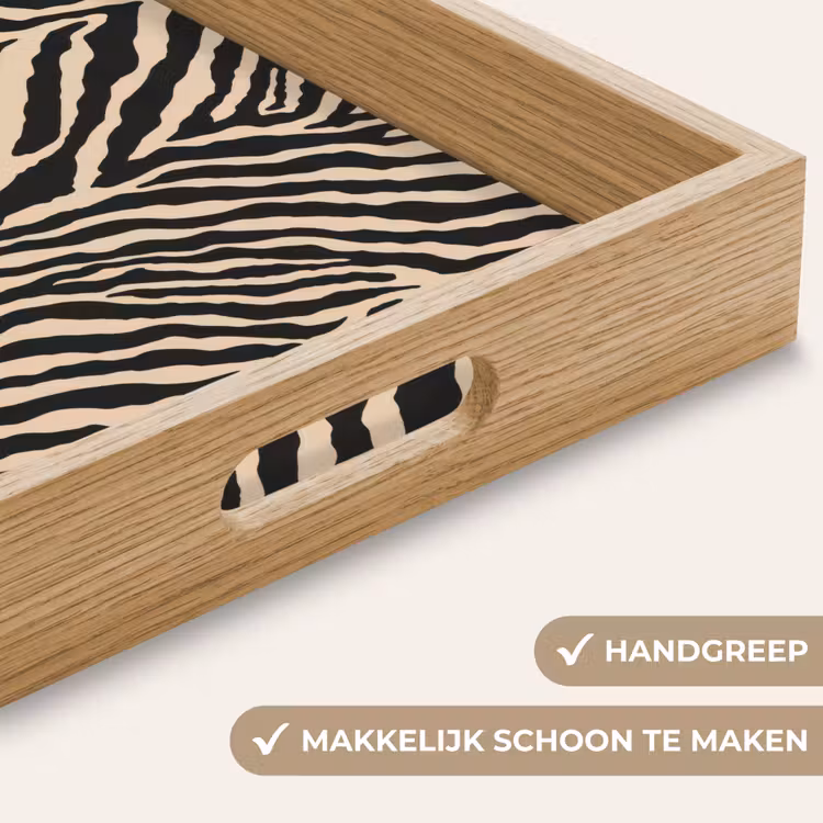 Dienblad - Zebra - Klassiek - Zwart — 8