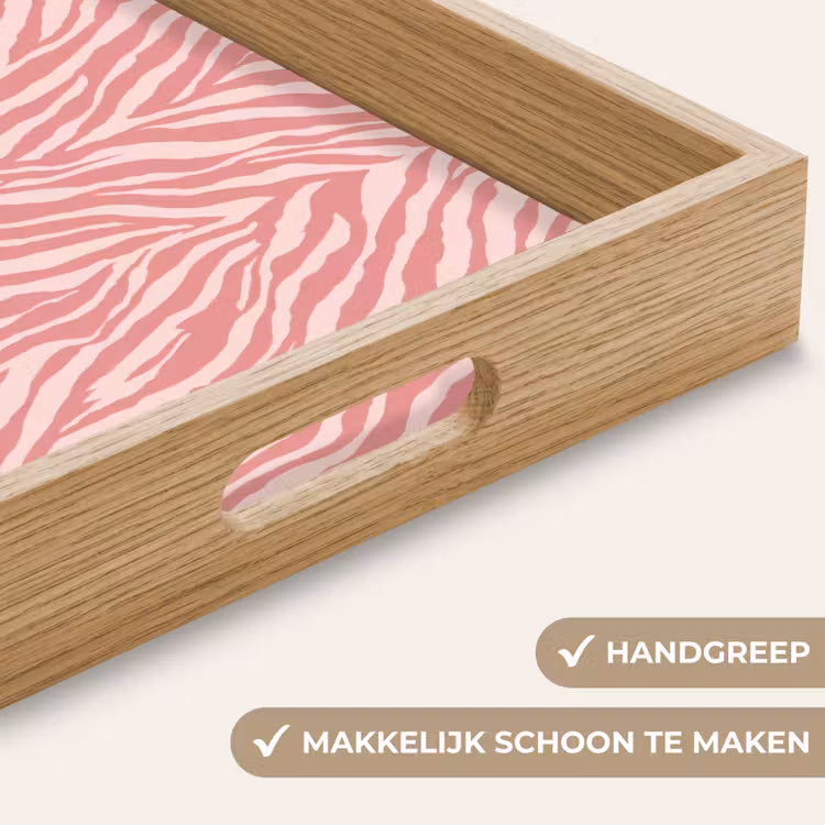 Dienblad - Zebra - Print - Roze — 8