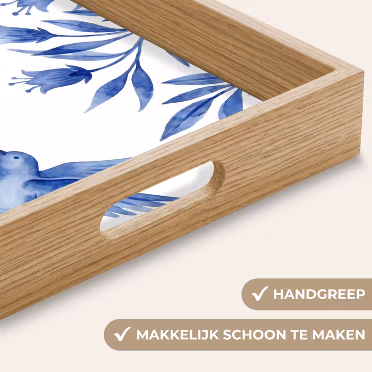 Dienblad - Modern - Vogels - Delfts - Blauw — 8