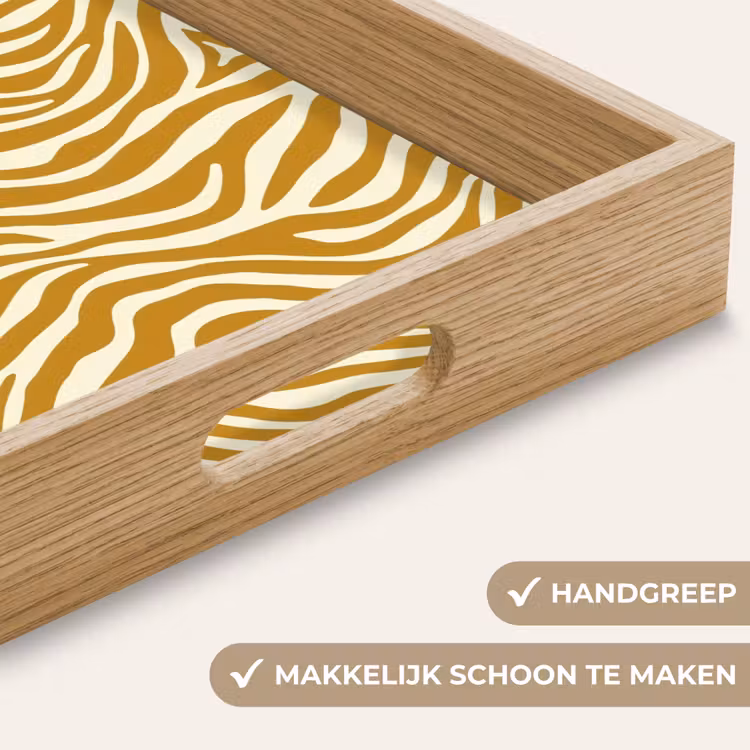 Dienblad - Zebra - Klassiek - Oker - Geel — 8