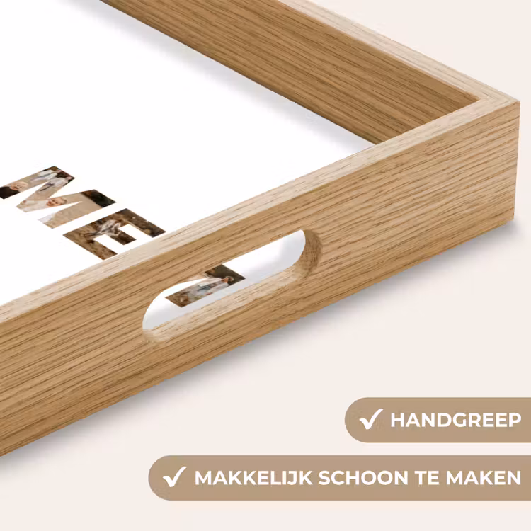 Gepersonaliseerd dienblad - Heit & Mem - Lettercollage — 8