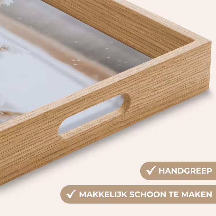 Dienblad - Riet - Meer - Winter - Natuur - Sneeuw - Beige — 8