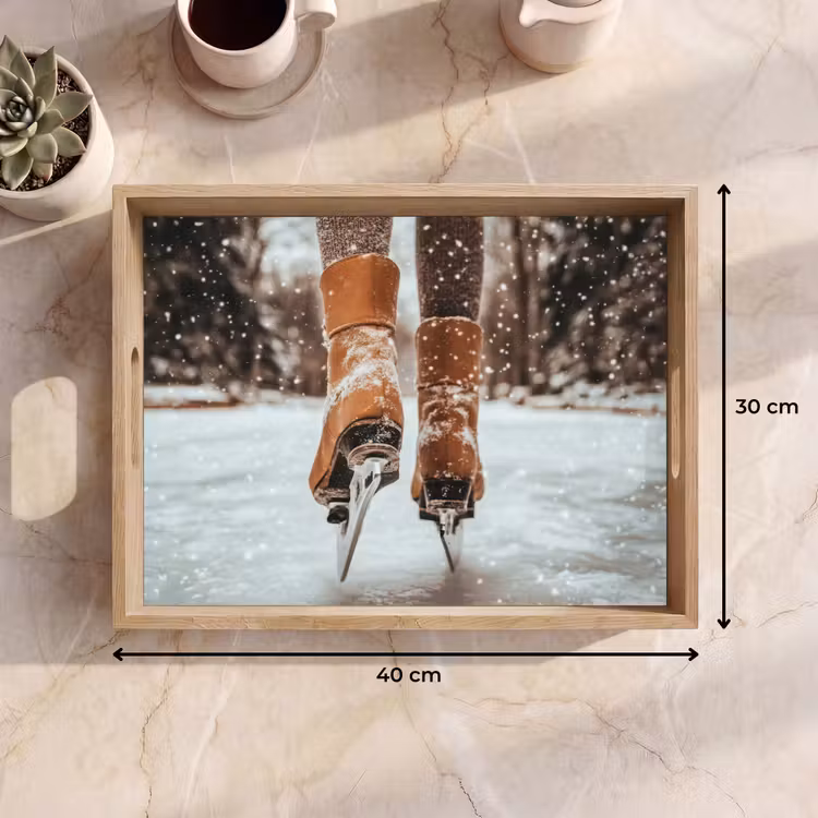 Dienblad - Schaatsen - IJs - Winter - Sneeuw — 7