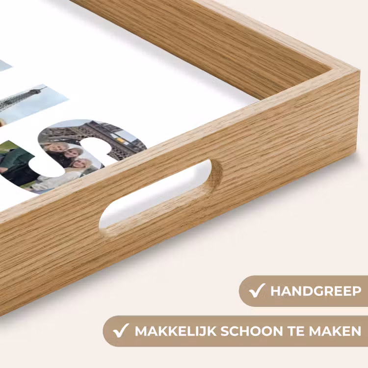 Gepersonaliseerd dienblad - Zus - Lettercollage — 8