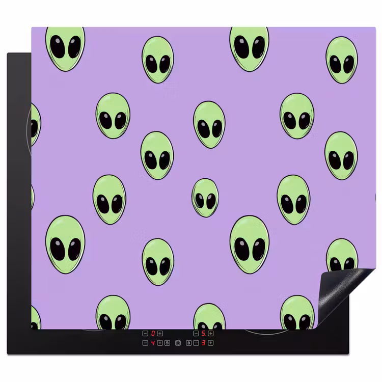 Inductie beschermer - Alien - Retro - Lila — 1