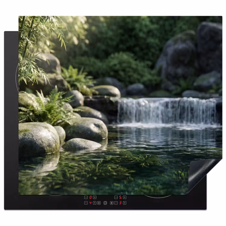 Inductie beschermer - Beek - Waterval - Natuur - Groen — 1