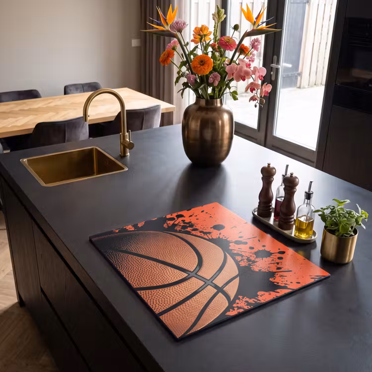 Inductie beschermer - Basketbal - Verf - Sport - Oranje — 2