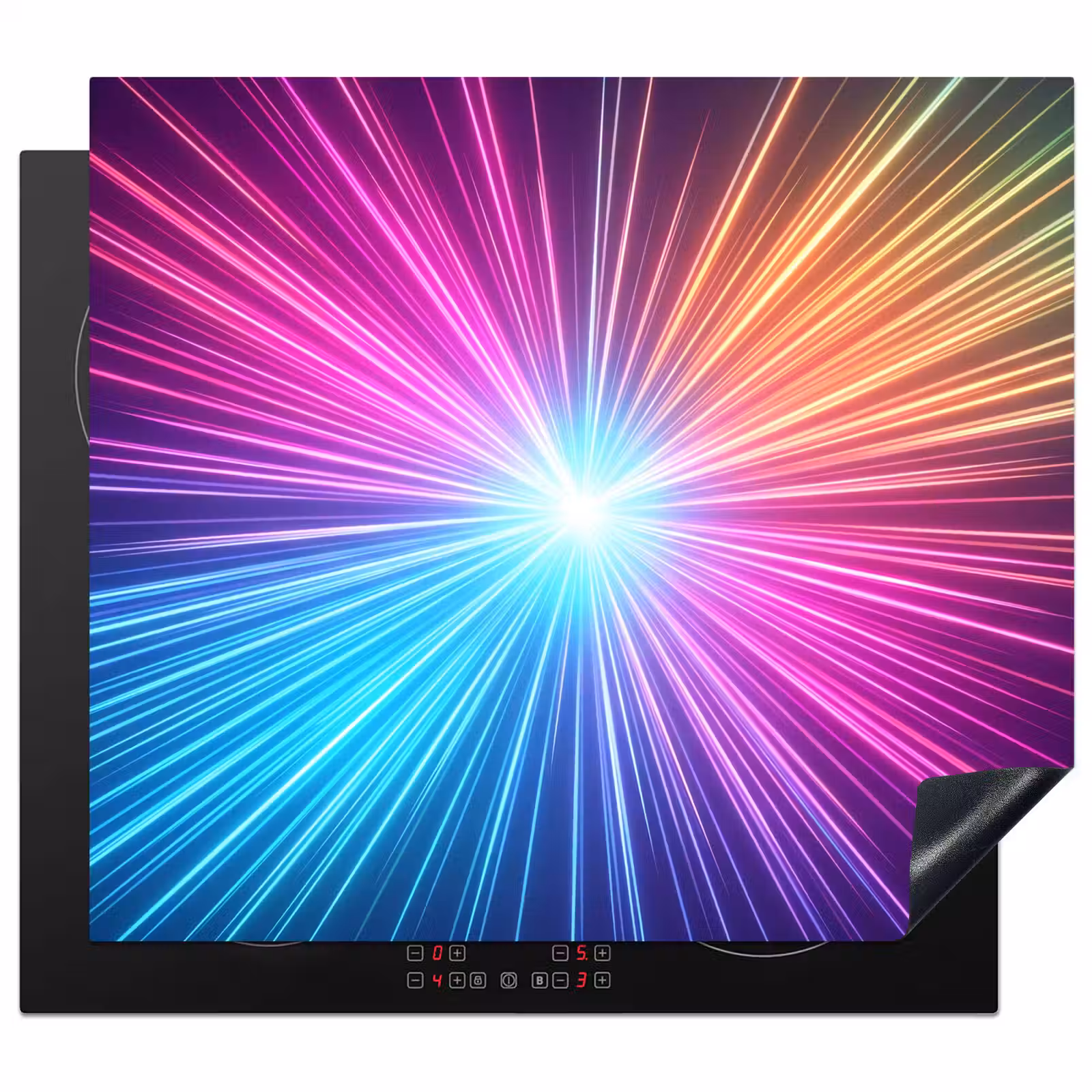Inductie beschermer - Abstract - Light - Burst - Modern - Colorful — 1