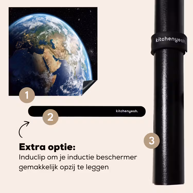 Inductie beschermer - Aarde - Ruimte - Blauw - Groen — 8