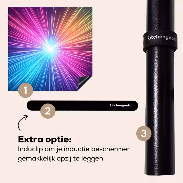 Inductie beschermer - Abstract - Light - Burst - Modern - Colorful — 8